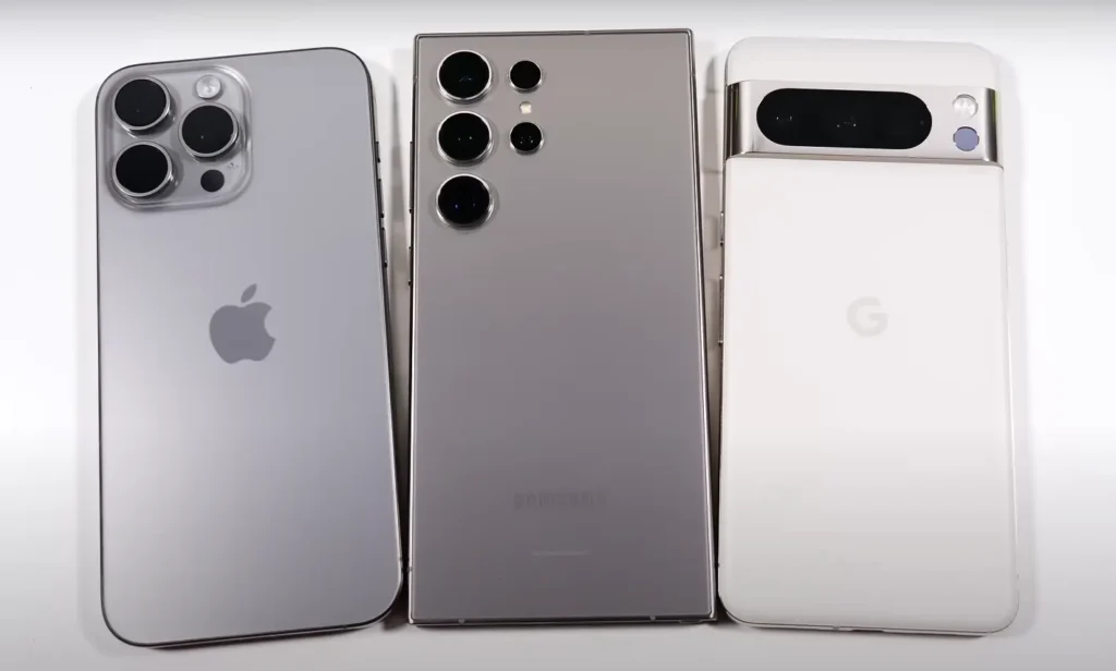 Samsung Galaxy S24 Ultra vs Google Pixel 8 Pro vs Apple iPhone 15 Pro Max Image 4